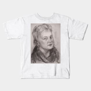 Portrait of an artist Mila Arbuzova Kids T-Shirt